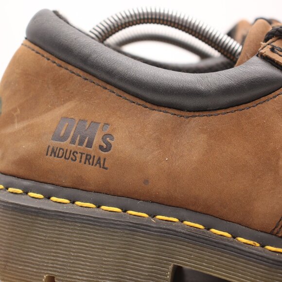Doc Dr. Martens Industrial Steel Toe Brown Leather Men’s 11 Low Boots Oxfords main image 6
